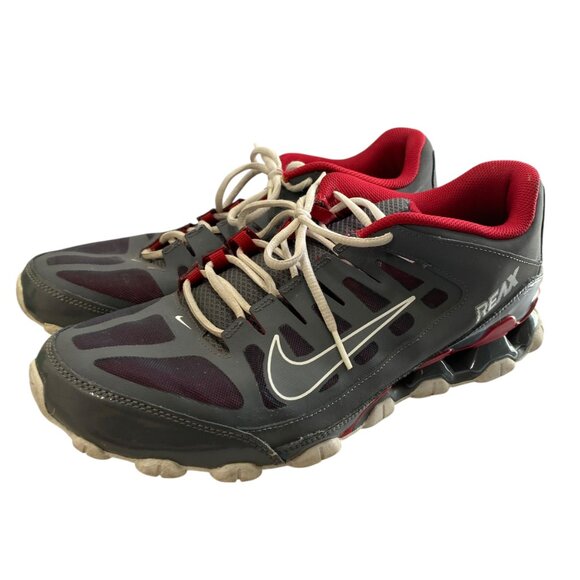 Nike Mens 12 Reax 8 TR Mesh Dark Grey Athletic Running Shoe Sports Outdoors Run - Picture 6 of 12